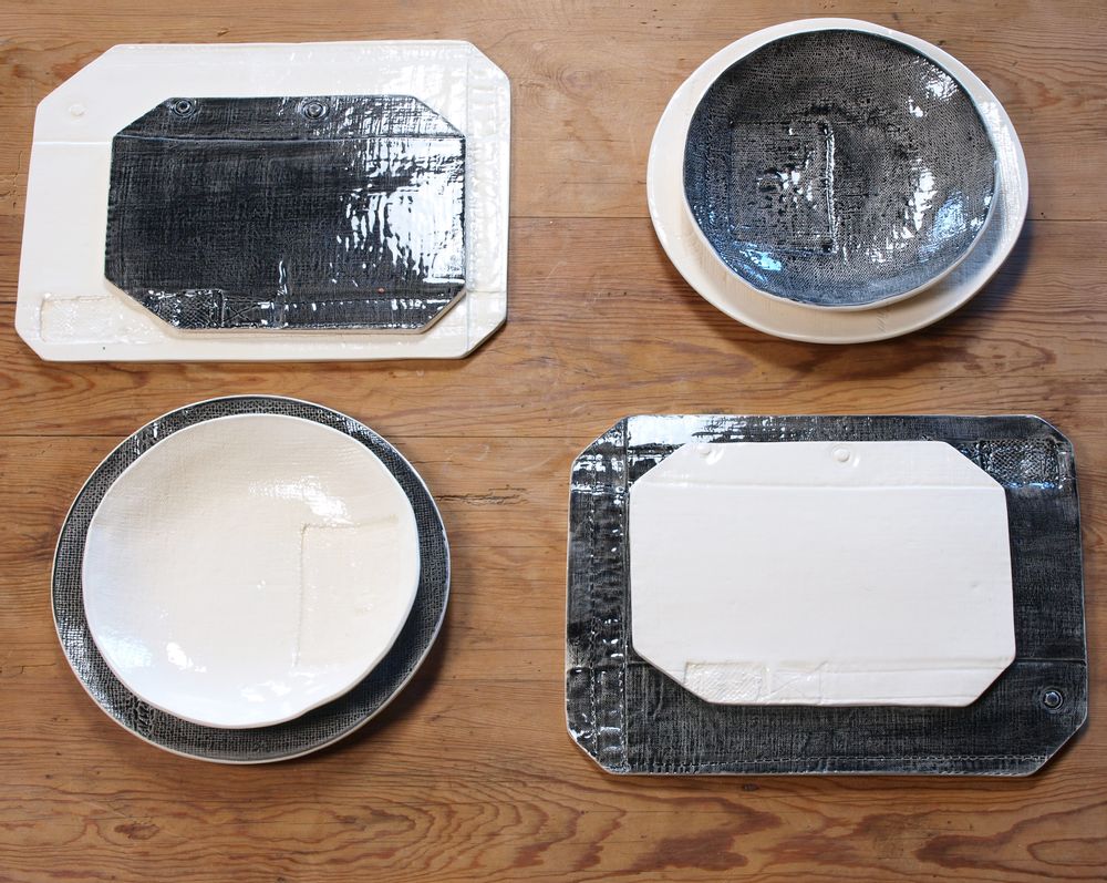 Formal plates - plates "Empreintes - LA P'TITE FABRIK