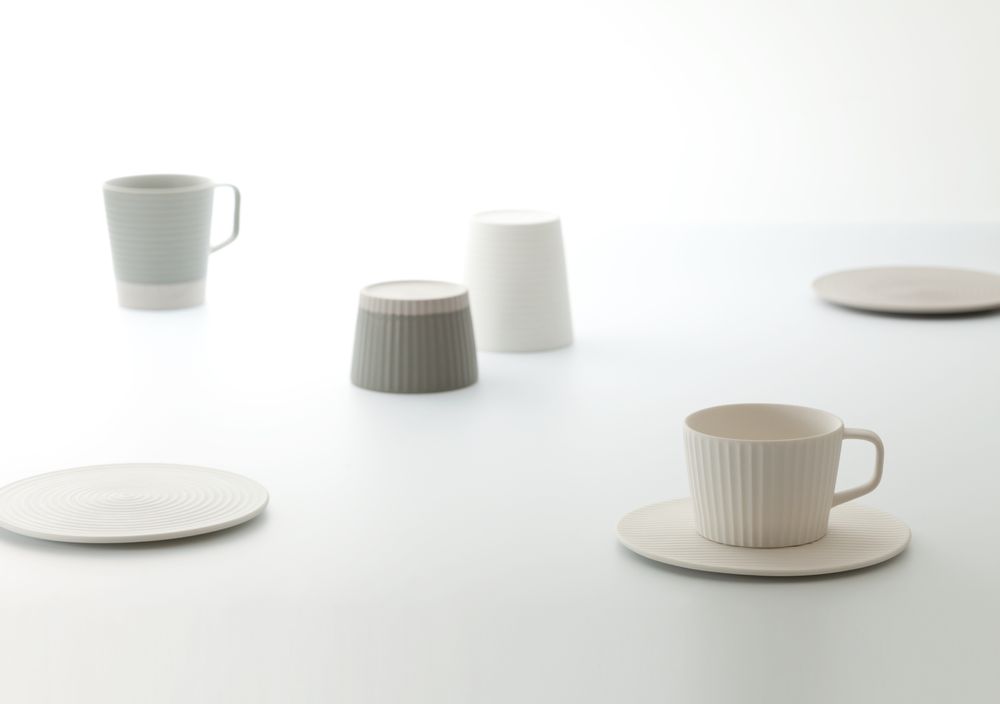 Tasses et mugs - « Ligne »  tasse et sous-tasse - LIVING TALK
