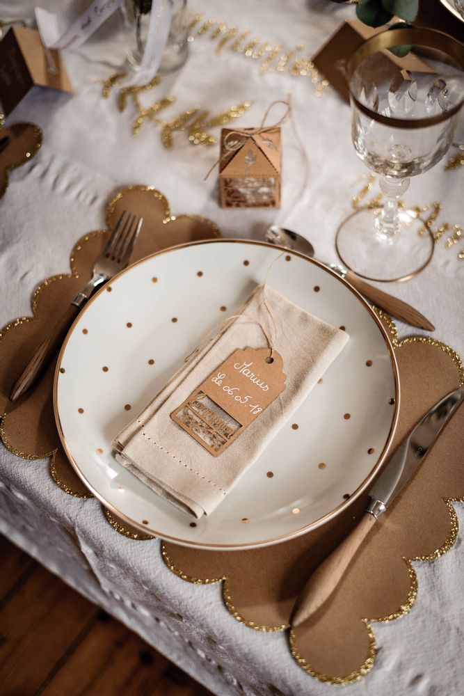 Christmas table settings - THE COMMUNION AND BAPTISM  - ARTYFETES FACTORY