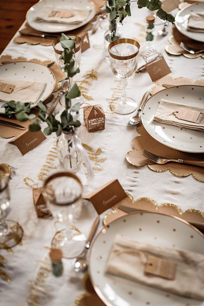 Christmas table settings - THE COMMUNION AND BAPTISM  - ARTYFETES FACTORY