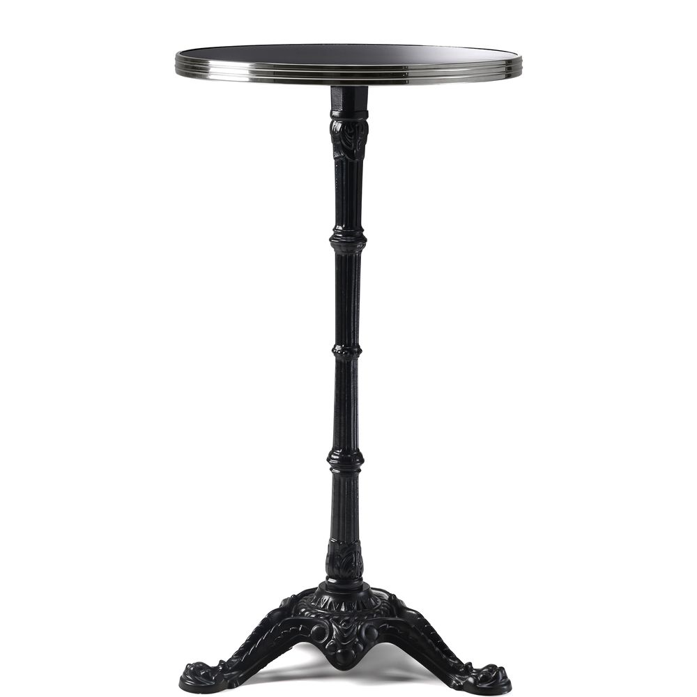 Tables Salle à Manger - ARDAMEZ • TRADITION Mange-debout bistrot émaillé - Noir Profond - ARDAMEZ