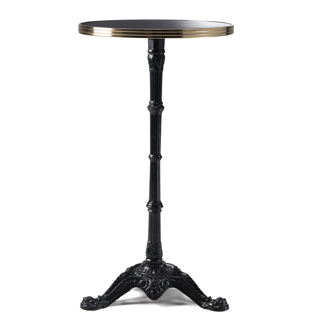 Tables Salle à Manger - ARDAMEZ • TRADITION Mange-debout bistrot émaillé - Noir Profond - ARDAMEZ