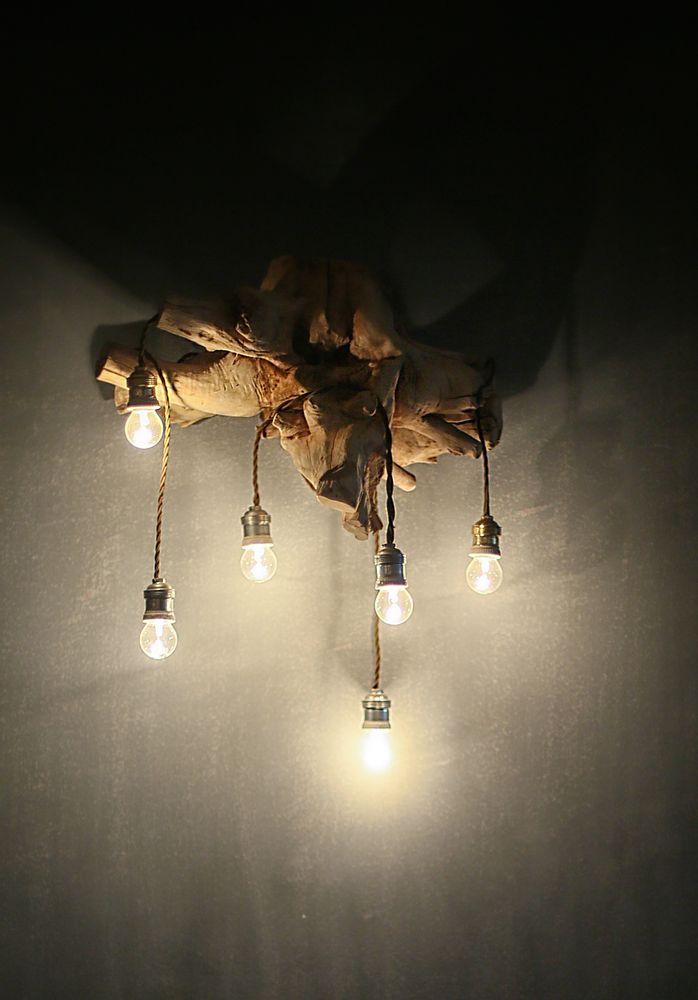 Lampadaires extérieurs - LUMINAIRES EN RACINES & BOIS FLOTTES - ATMOSPHÈRE D'ARGANERAIE