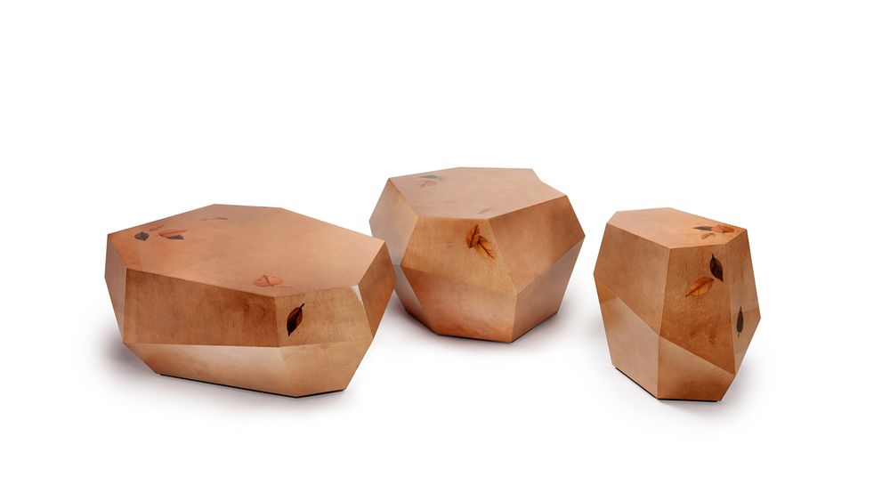 Coffee tables - THREE ROCKS 2 Coffee Tables & 1 Side Table - INSIDHERLAND