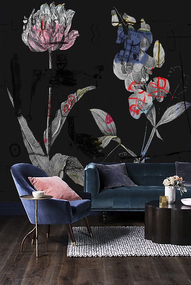 Chambres d'hôtels - Chiaroscuro on Steroids - In Living Colour Black & Junior Mint - KERRIE BROWN