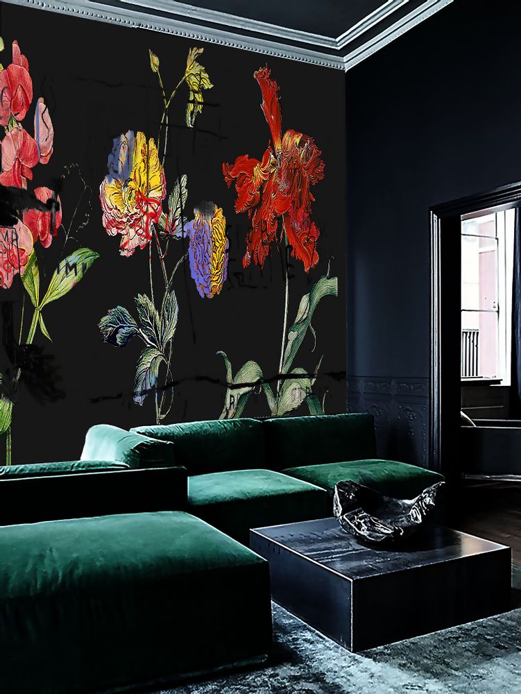 Chambres d'hôtels - Chiaroscuro on Steroids - In Living Colour Black & Junior Mint - KERRIE BROWN