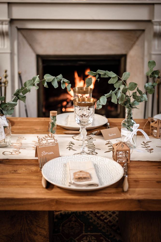 Christmas table settings - THE COMMUNION AND BAPTISM  - ARTYFETES FACTORY