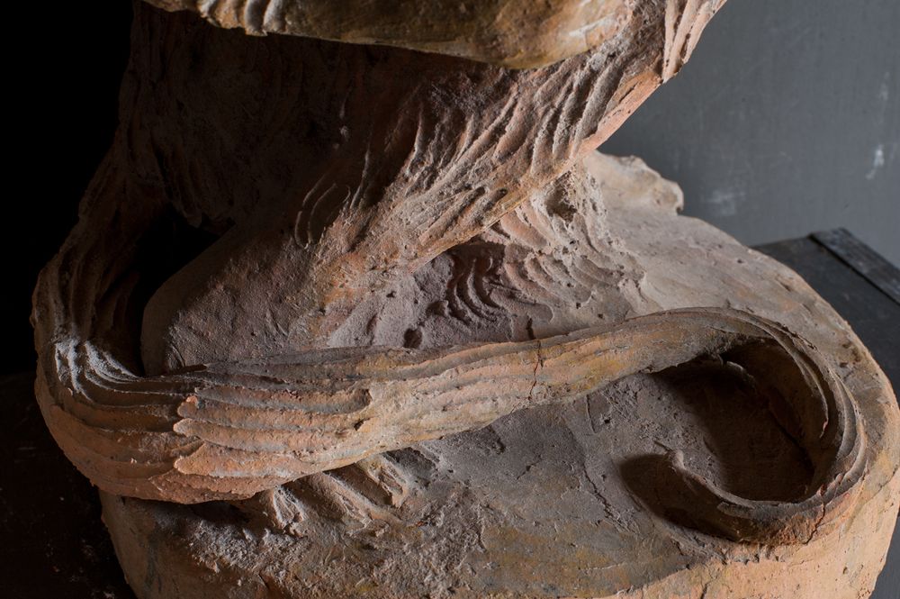 Sculptures, statuettes and miniatures - TERRACOTTA MONKEYS RIGHT & LEFT - ELUSIO