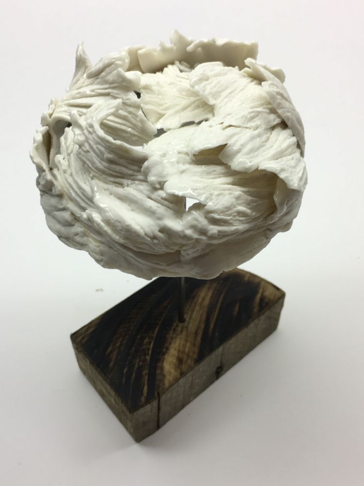 Ceramic - Ceramic Headdress Leaf or Hemp 1/2/3 - PASCALE MORIN - BY-RITA
