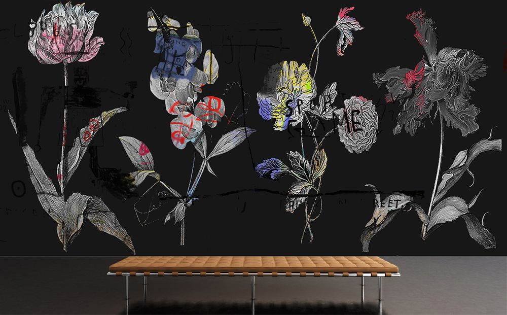 Chambres d'hôtels - Chiaroscuro on Steroids - In Living Colour Black & Junior Mint - KERRIE BROWN