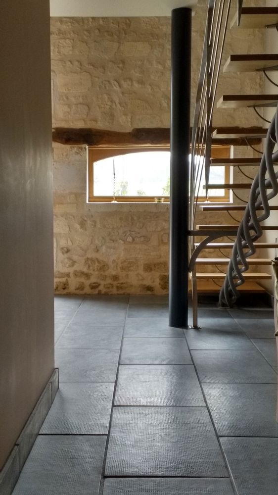 Carreaux de ciment - Dallage Bouchardé. - ROUVIERE COLLECTION