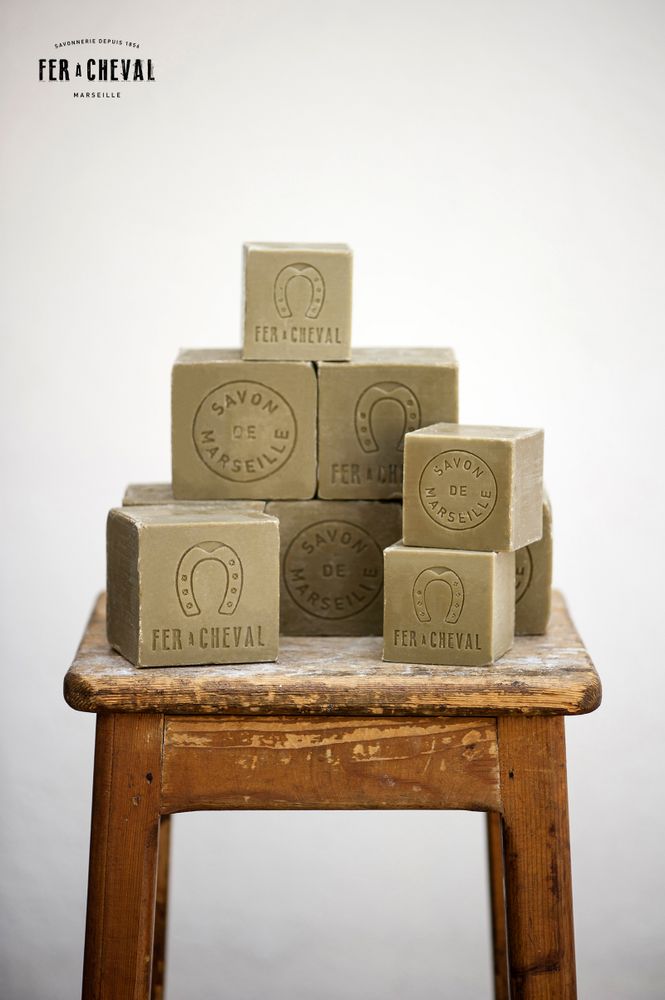 Soaps - Fer à Cheval Marseille soap Pure Olive oil 300g - SAVONNERIE FER A CHEVAL