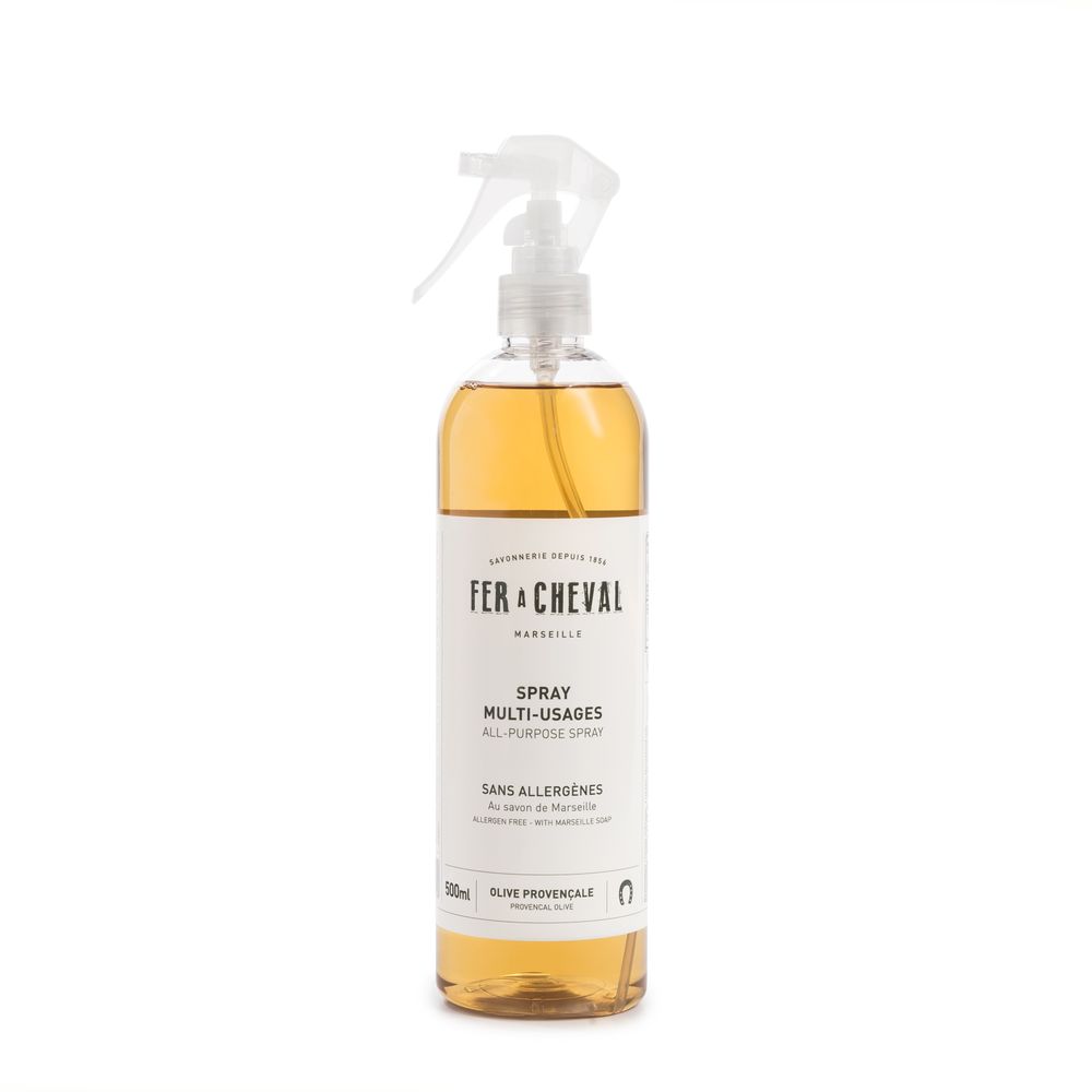 Savons - Fer à Cheval Spray Multi-Usages au savon de Marseille 500ml - SAVONNERIE FER A CHEVAL