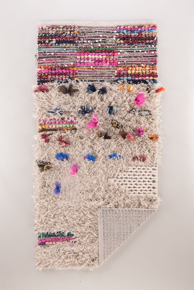 Design carpets - Shaggy Rag Rug with Sequins & Tufts - IAN SNOW