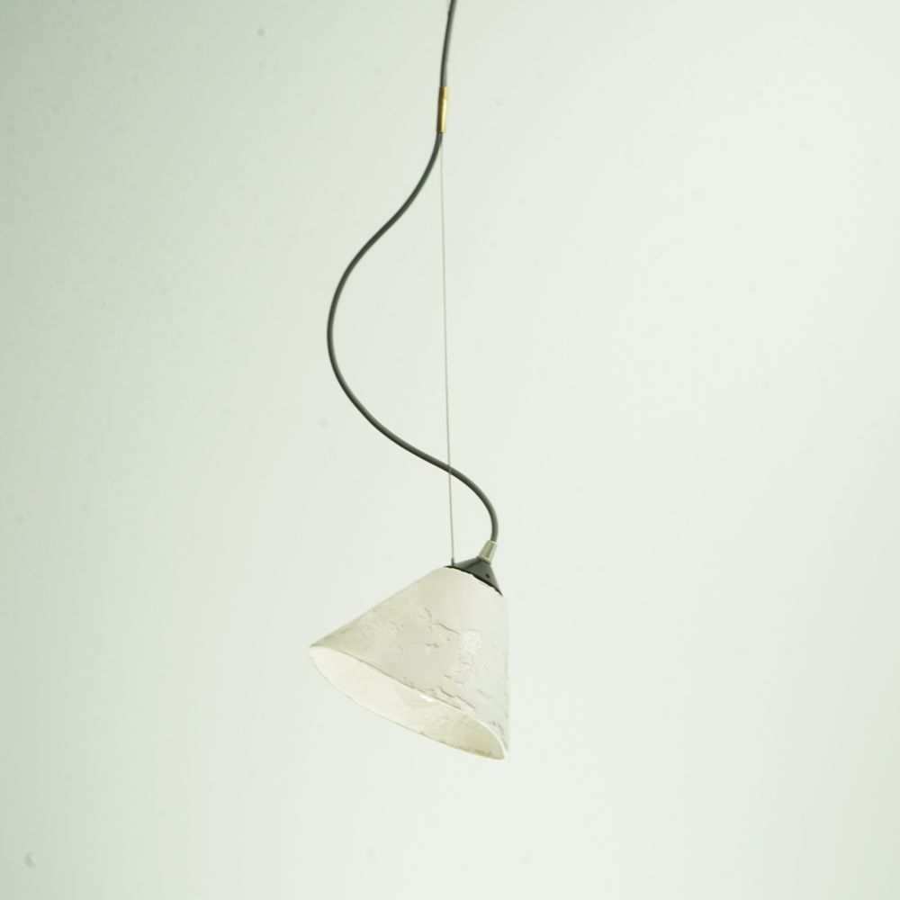 Pièces uniques - Suspension BURO - MU - LUMINAIRES ET MATÉRIAUX EN POLYMÈRE MINÉRAL SOUPLE