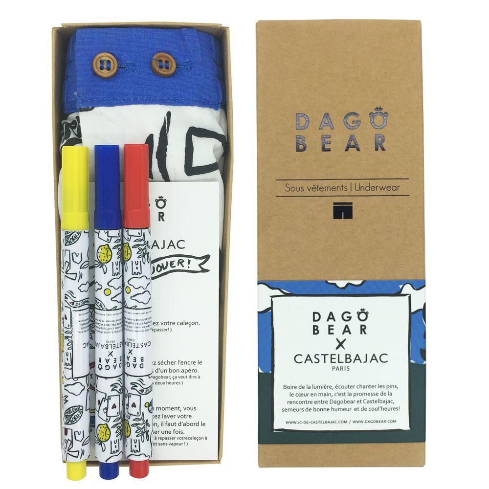 Prêt-à-porter - Caleçon à colorier - DAGOBEAR