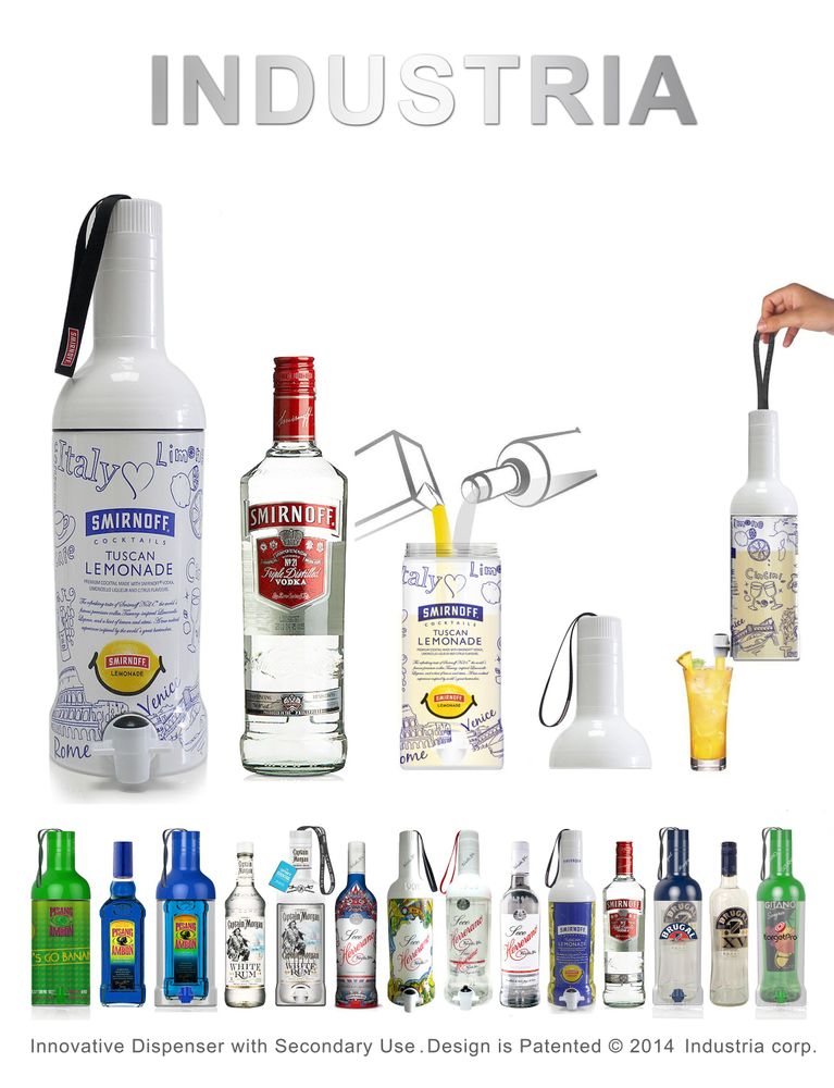 Carafes - Smirnoff Vodka Cocktail Dispenser VAP - INDUSTRIA CORP.