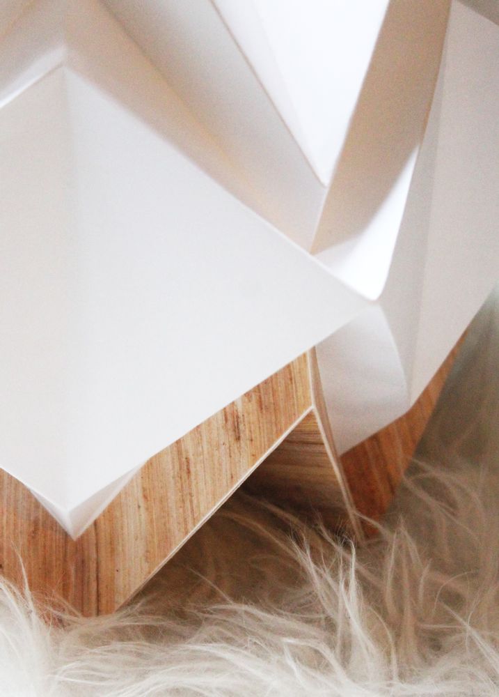 Objets de décoration - Lampe de table HIKARI ECO WOOD ou BICOLEUR - TEDZUKURI ATELIER