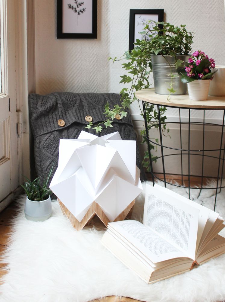 Objets de décoration - Lampe de table HIKARI ECO WOOD ou BICOLEUR - TEDZUKURI ATELIER