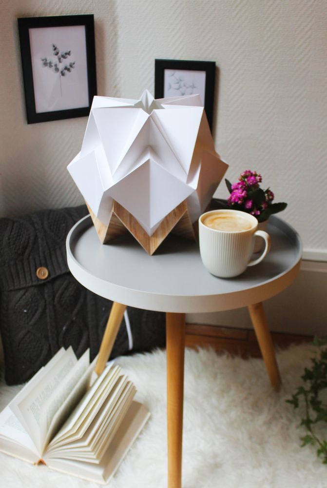 Objets de décoration - Lampe de table HIKARI ECO WOOD ou BICOLEUR - TEDZUKURI ATELIER