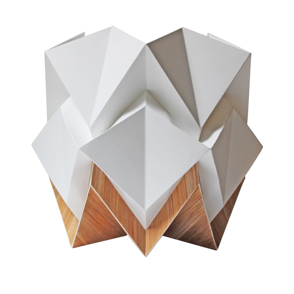 Objets de décoration - Lampe de table HIKARI ECO WOOD ou BICOLEUR - TEDZUKURI ATELIER