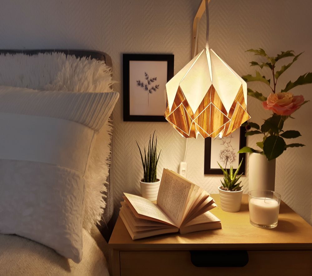 Hanging lights - ECOWOOD - Recycled Banana Trunk Collection - TEDZUKURI ATELIER