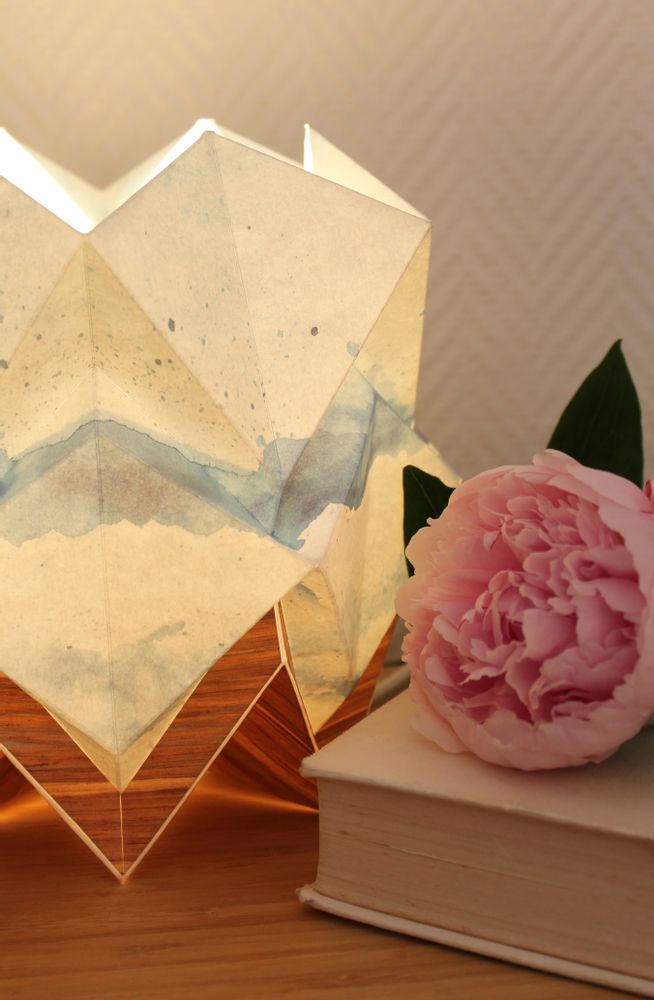 Table lamps - Table lamp HIKARI - ECO WOOD / BICOLEUR / UNI - TEDZUKURI ATELIER