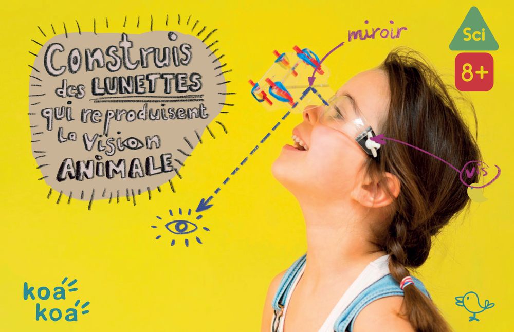 Loisirs créatifs pour enfant - Lunettes qui simulent la vision animale - KOAKOA