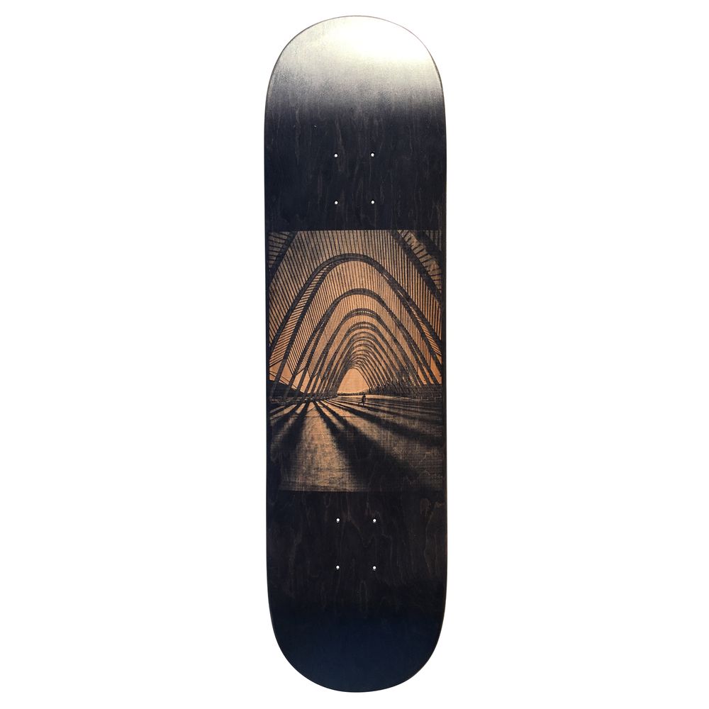 Accessoires de déco extérieure - Skateboard gravé au laser - Luca Werner - LE SHAPE SKATEBOARDS
