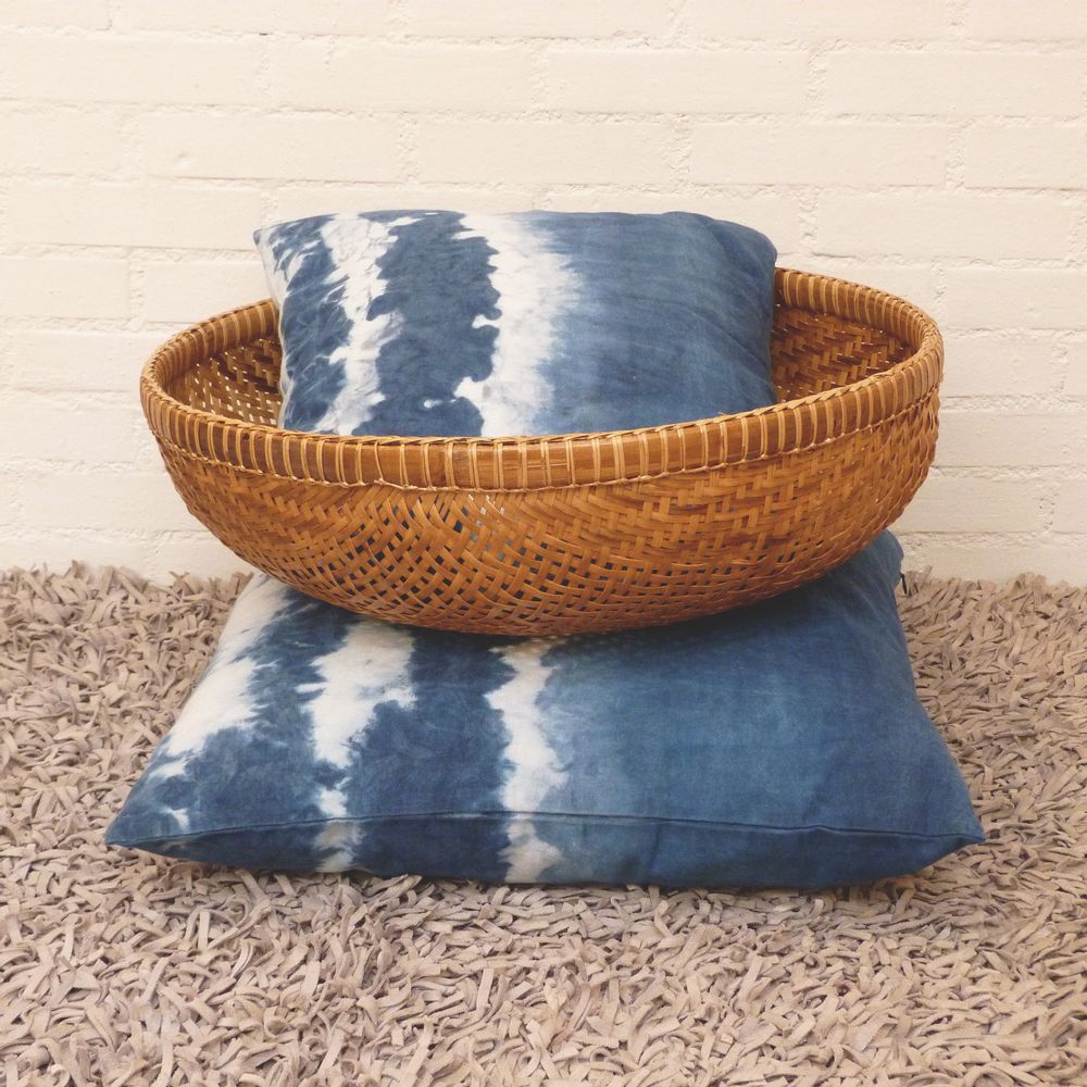 Coussins textile - Textile Indigo naturel - BAAN