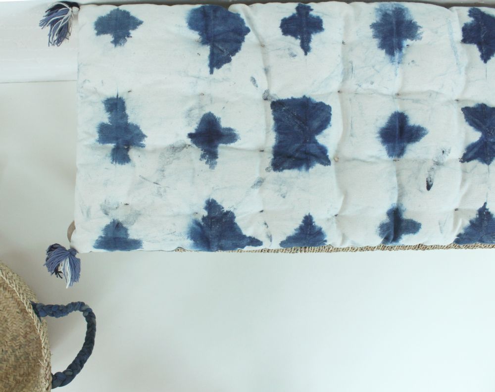 Coussins textile - Textile Indigo naturel - BAAN