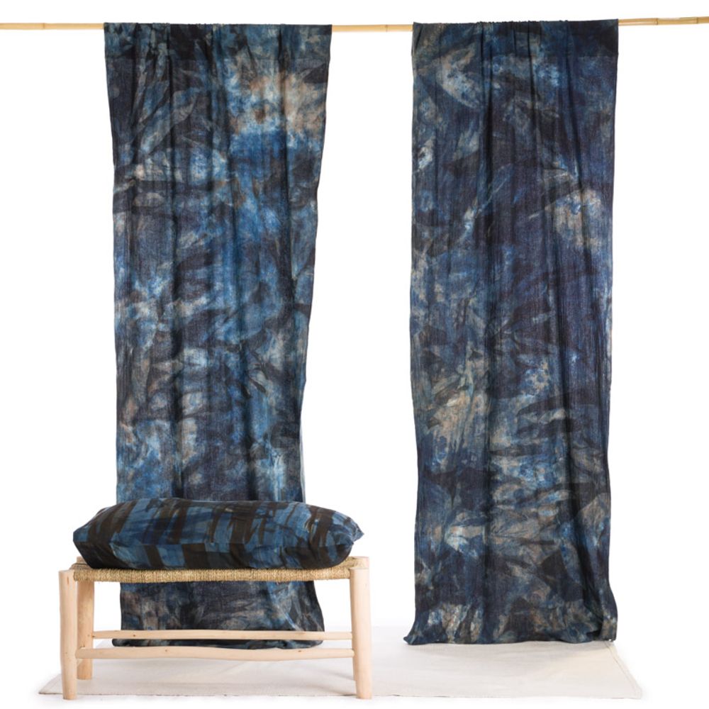 Coussins textile - Textile Indigo naturel - BAAN