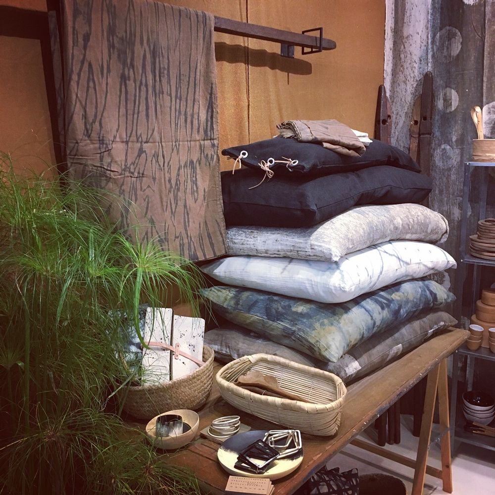 Coussins textile - Textile Indigo naturel - BAAN