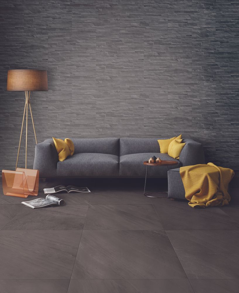 Indoor floor coverings - Ocean Black Interior Covering - GAMBINI TILE ON TIME