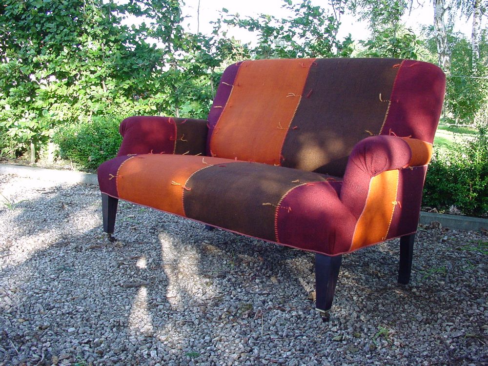 Armchairs - Colette chair with old kilim - DU LONG ET DU LE