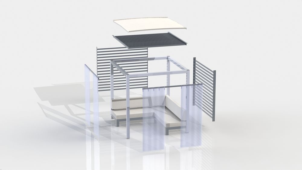 Sofas - Equinox Cabana - Pergola - TUUCI