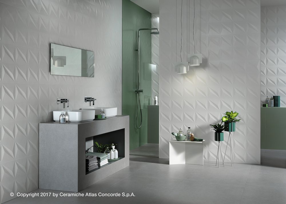 Ceramic - 3D WALL DESIGN | Geometric Shapes - ATLAS CONCORDE