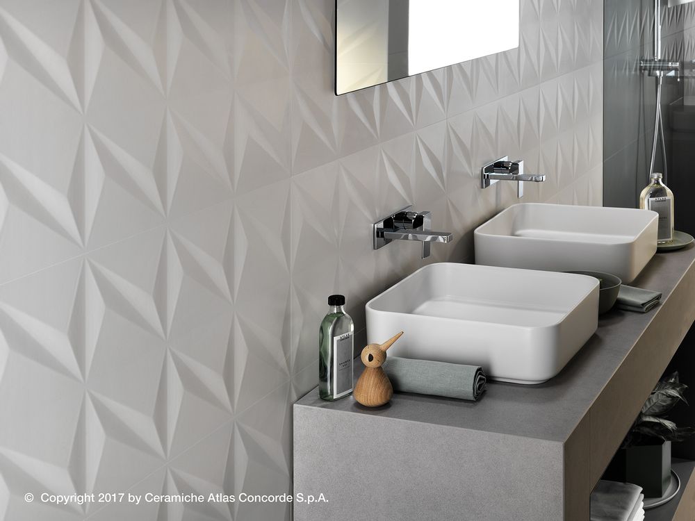 Ceramic - 3D WALL DESIGN | Geometric Shapes - ATLAS CONCORDE