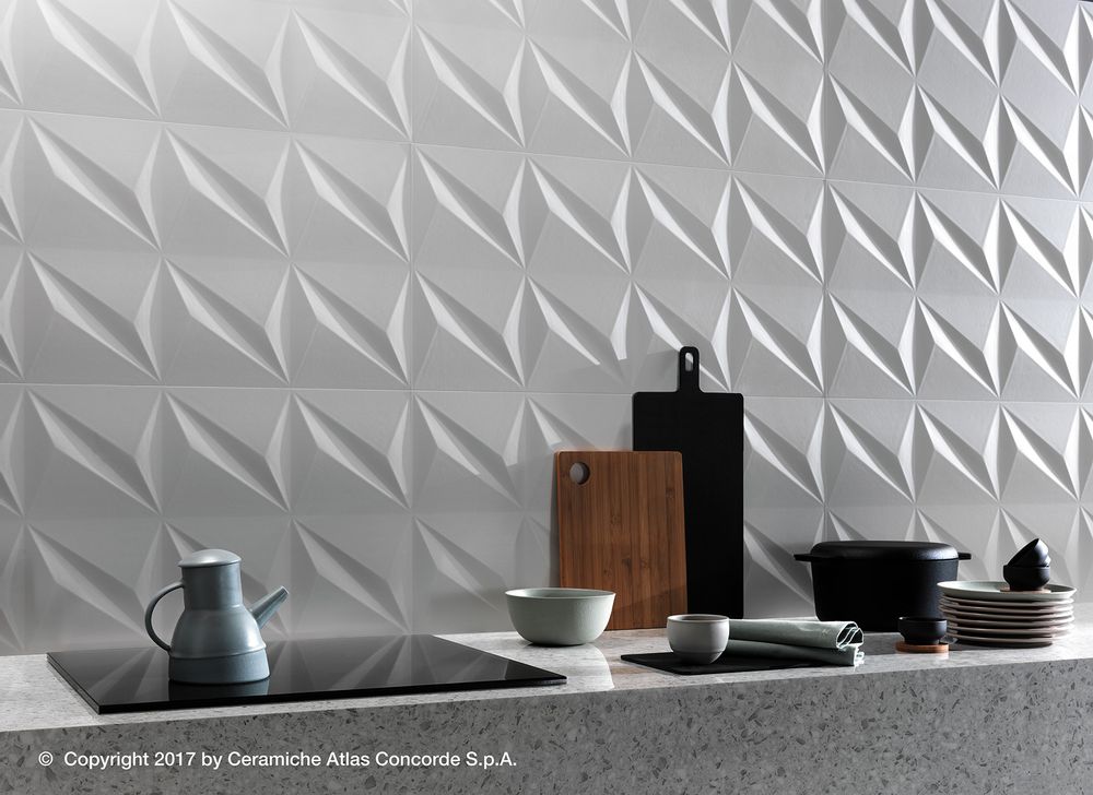 Ceramic - 3D WALL DESIGN | Geometric Shapes - ATLAS CONCORDE