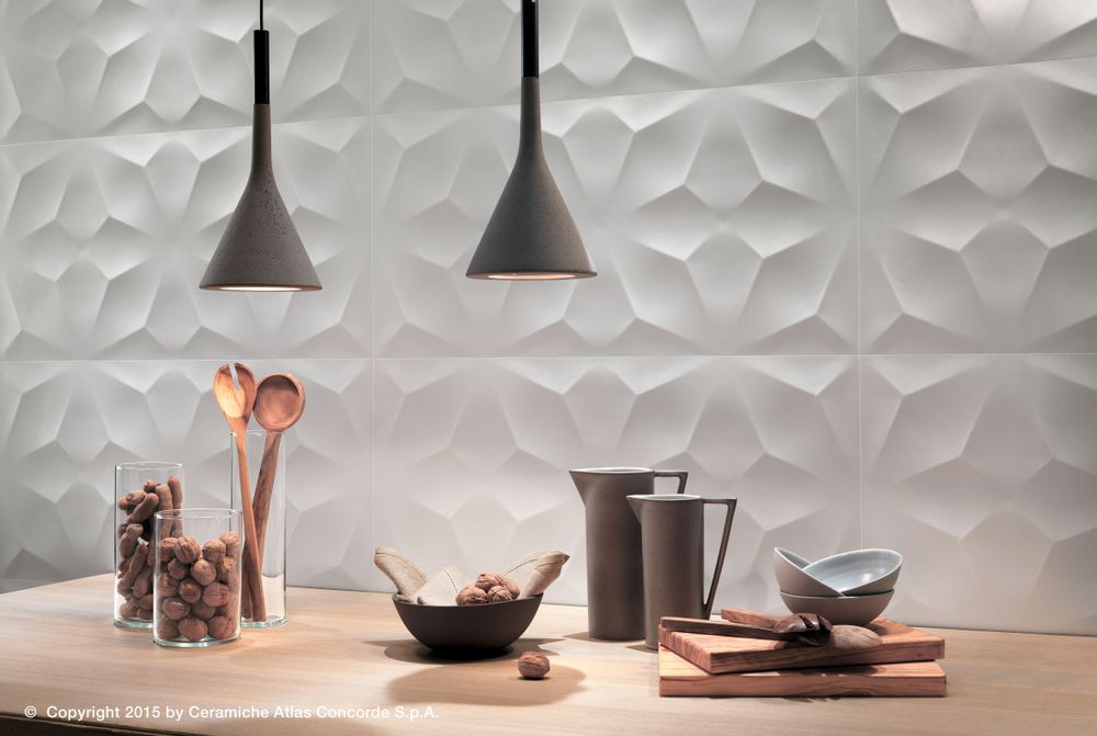 Ceramic - 3D WALL DESIGN | Geometric Shapes - ATLAS CONCORDE