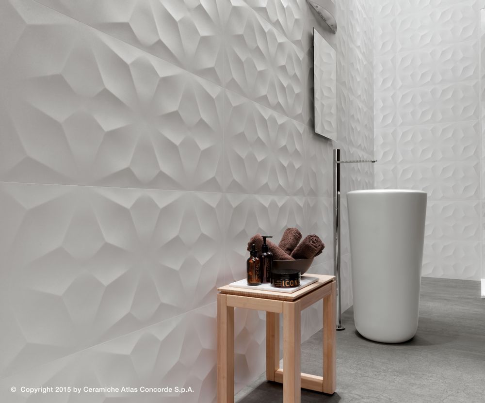 Ceramic - 3D WALL DESIGN | Geometric Shapes - ATLAS CONCORDE