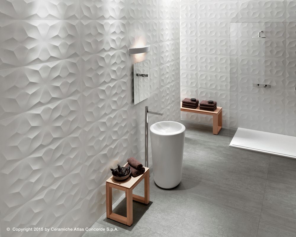 Ceramic - 3D WALL DESIGN | Geometric Shapes - ATLAS CONCORDE
