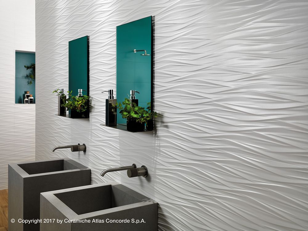 Céramique - DESIGN MURAL 3D | Motifs sinueux - ATLAS CONCORDE