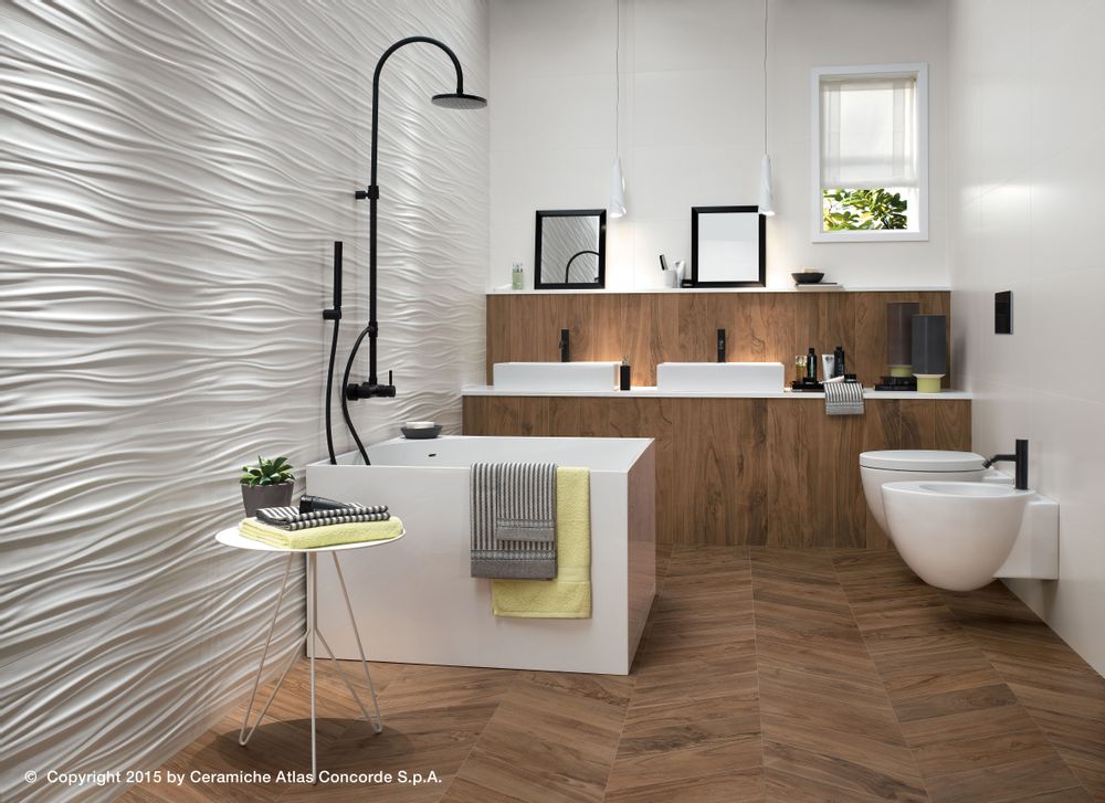 Céramique - DESIGN MURAL 3D | Motifs sinueux - ATLAS CONCORDE