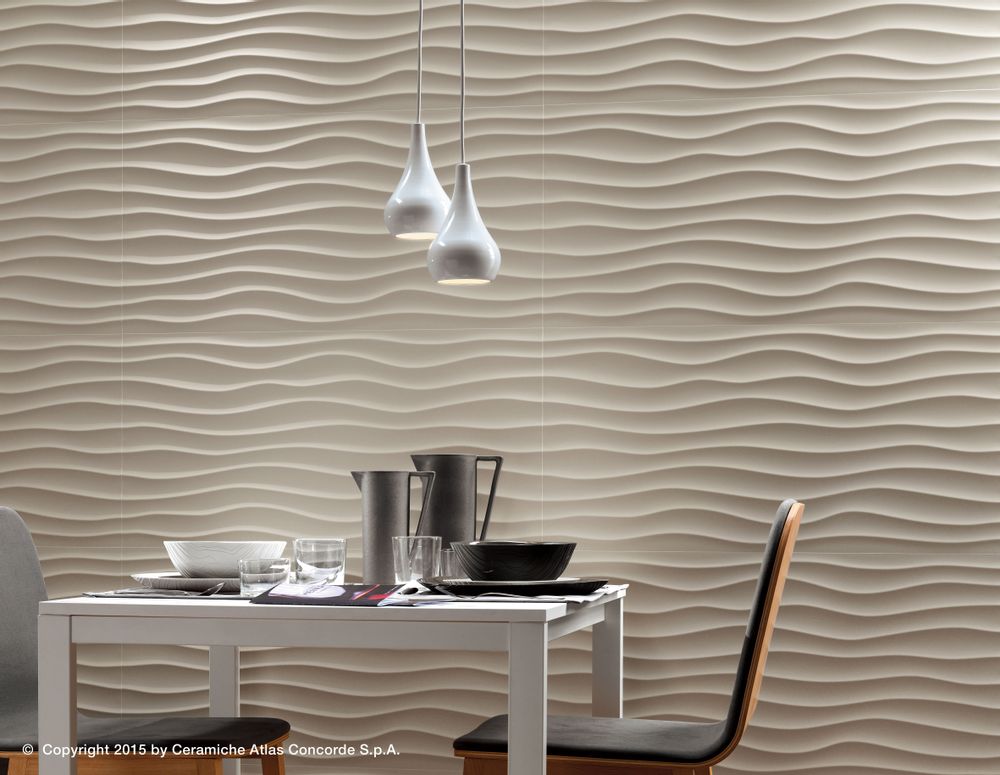 Céramique - DESIGN MURAL 3D | Motifs sinueux - ATLAS CONCORDE