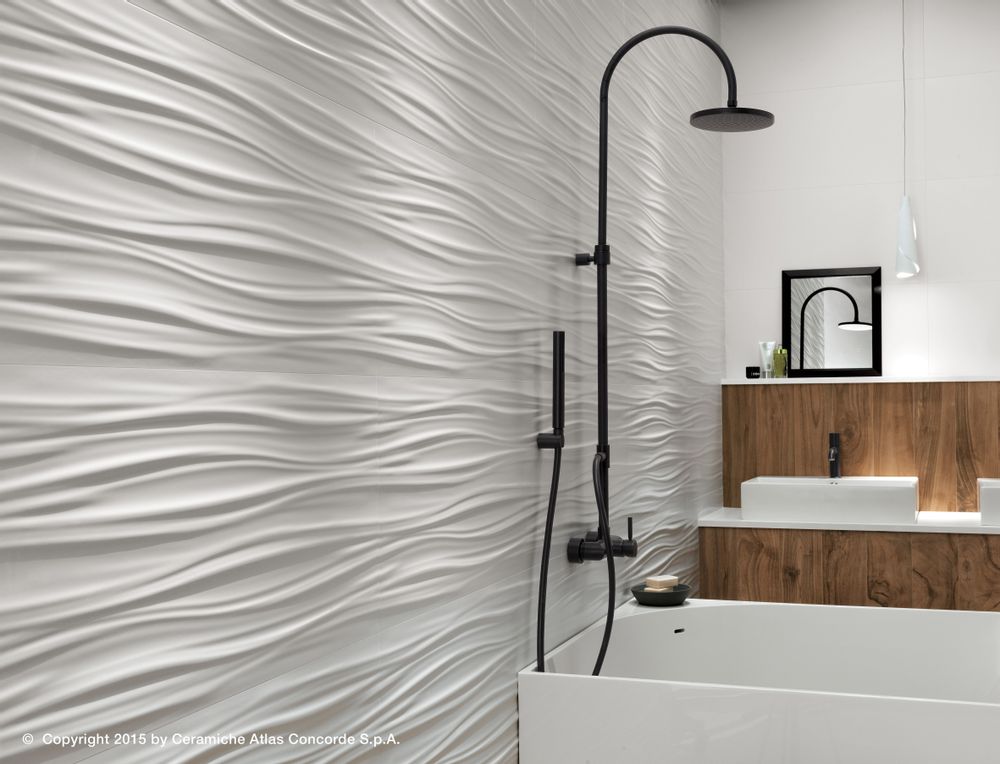 Céramique - DESIGN MURAL 3D | Motifs sinueux - ATLAS CONCORDE