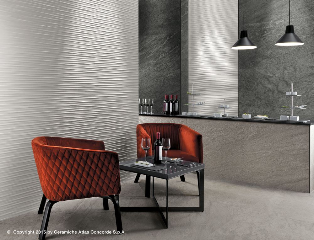 Céramique - 3D WALL DESIGN | Multi-faceted Reliefs - ATLAS CONCORDE