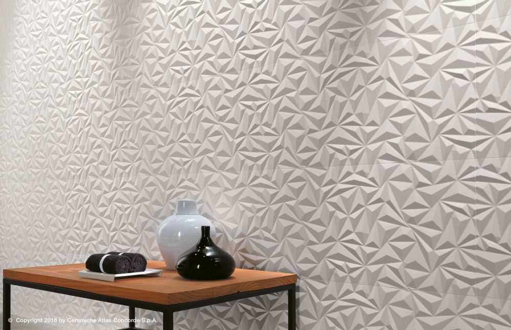 Céramique - 3D WALL DESIGN | Multi-faceted Reliefs - ATLAS CONCORDE