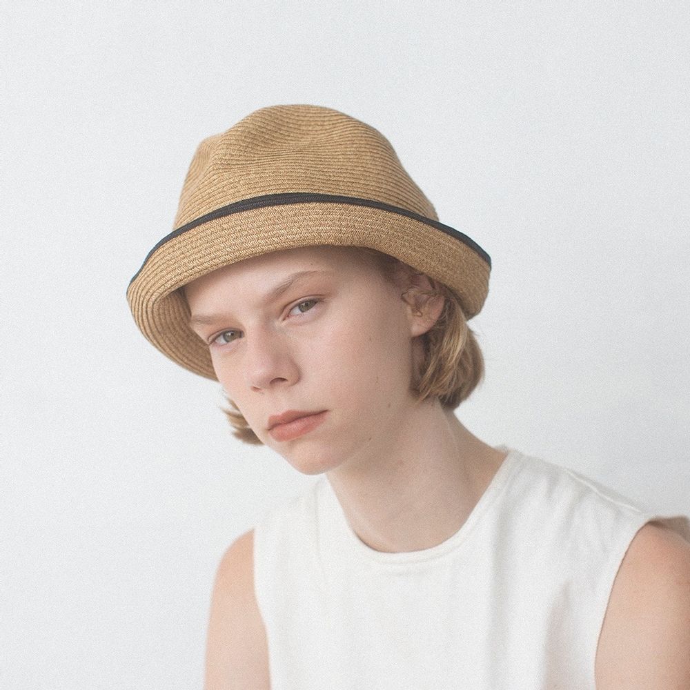 Chapeaux - MBOX-104SW BOXED HAT 7cm brim switch color line - MATURE HA. / BOXED HAT BY MATURE HA.