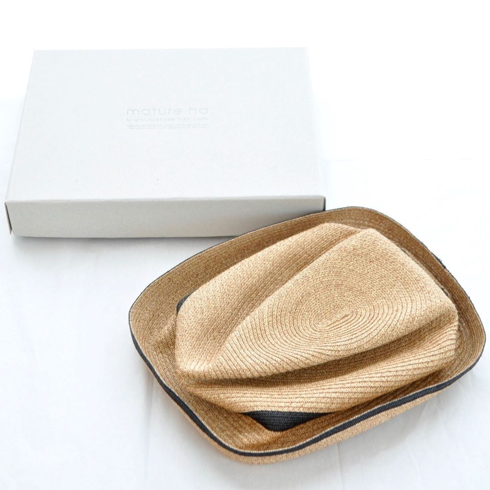 Chapeaux - MBOX-104SW BOXED HAT 7cm brim switch color line - MATURE HA. / BOXED HAT BY MATURE HA.